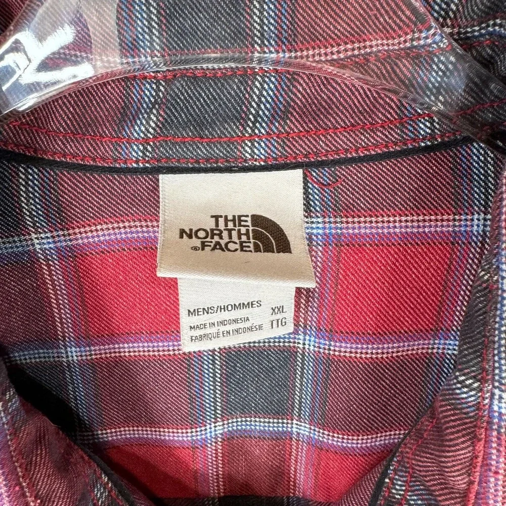 The North Face Men's Plaid Button Up‎ Shirt Long Sleeve Red/Black Size XXL